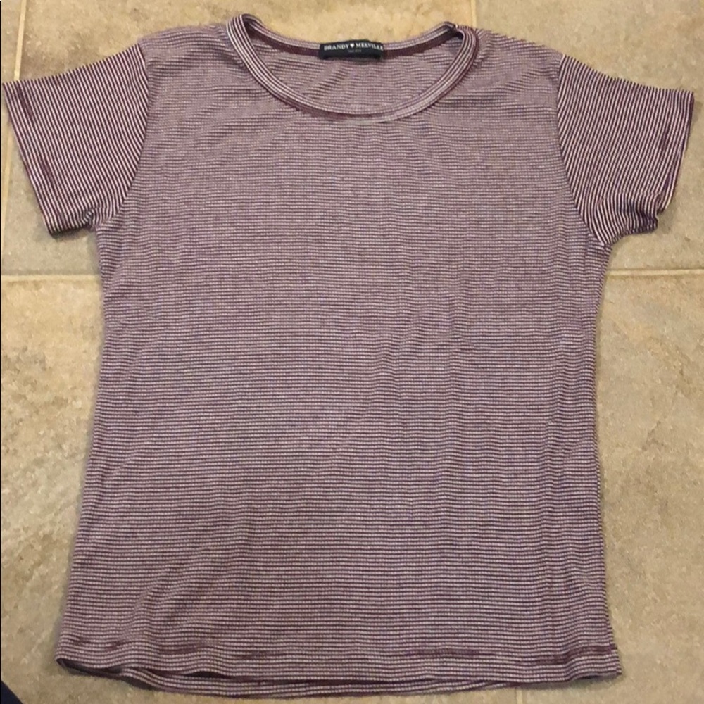 Brandy Melville slightly cropped shirt